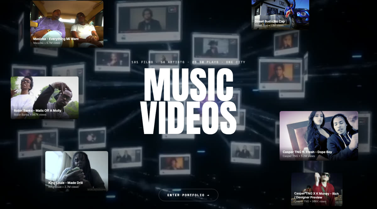 A frame from Masicka — Everything Mi Want, one of 101 directed music videos.